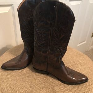 Nine West Brown Cowgirl Boots